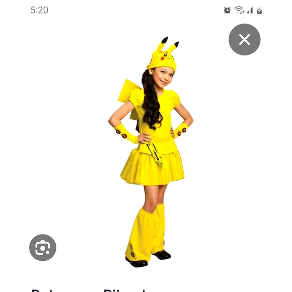 Pikachu girl costume medium 8/10 new